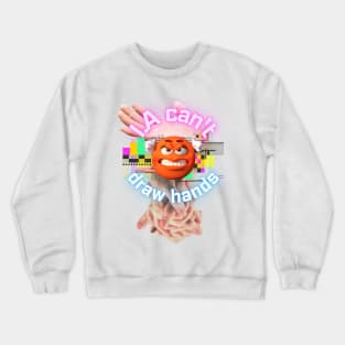 I.A. can't draw hands Crewneck Sweatshirt